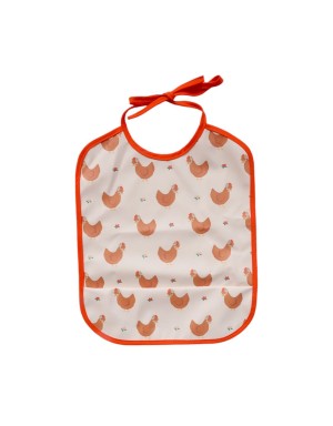 Bavoir imperméable poules