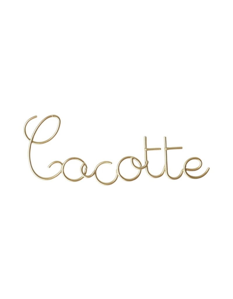 Mot métal cocotte Mot métal cocotte