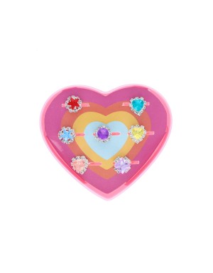 Boîte coeur 7 bagues