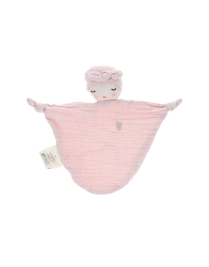 Doudou plat lutin rose Doudou plat lutin rose