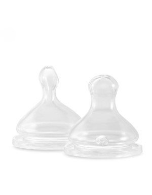 Lot de 2 Tétines Physiologiques Débit Extra-Lent (XS)