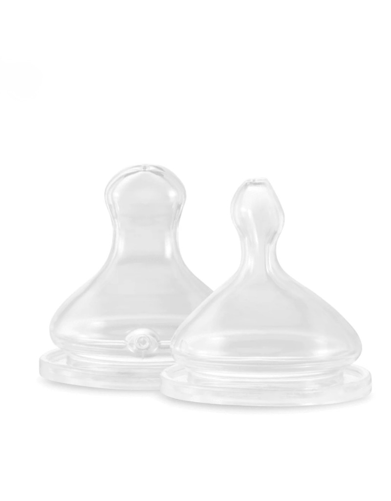 Lot de 2 Tétines Physiologiques Débit Extra-Lent (XS)