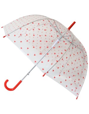 Parapluie coeurs rouges