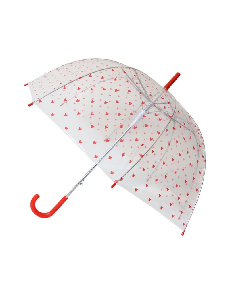 Parapluie coeurs rouges