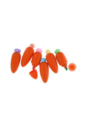 Lot de 6 surligneurs carottes