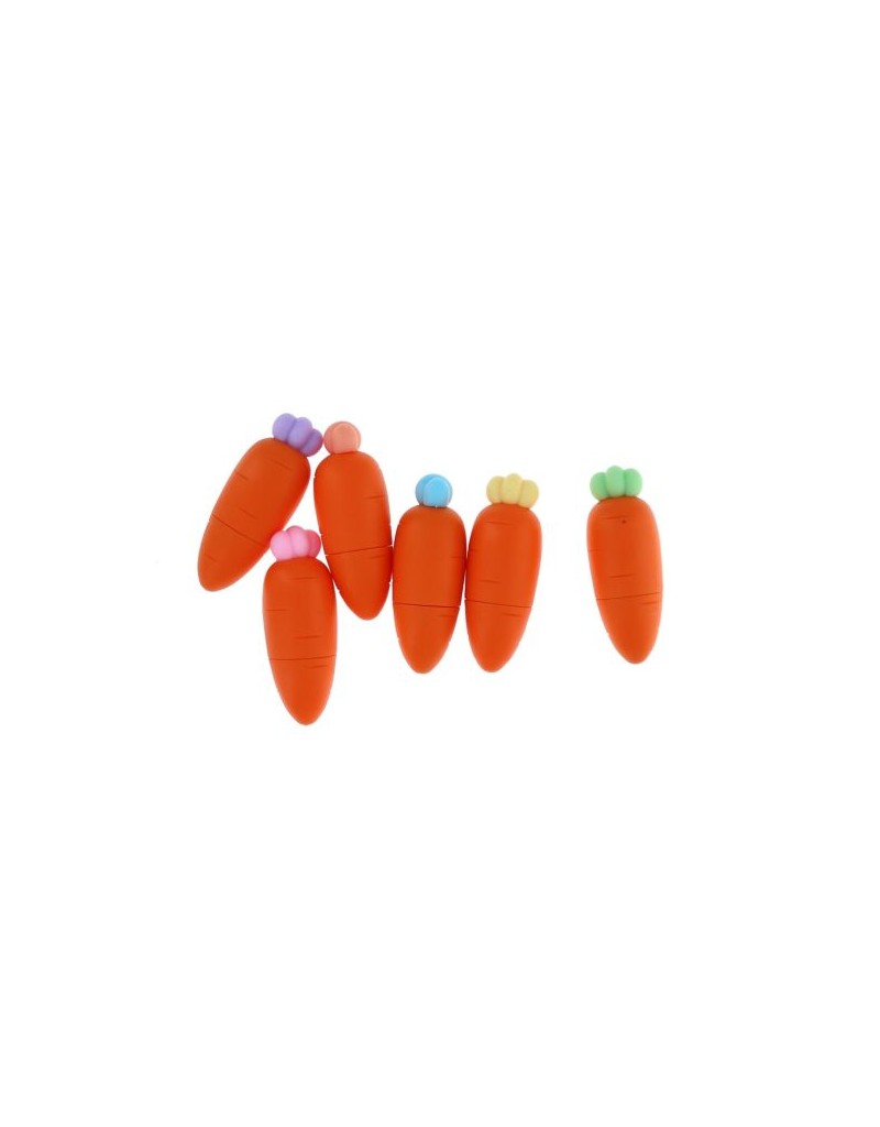 Lot de 6 surligneurs carottes