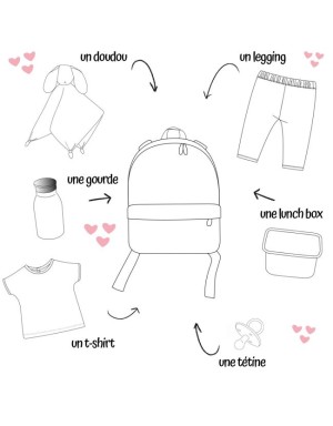 Sac à dos enfant multicoeurs