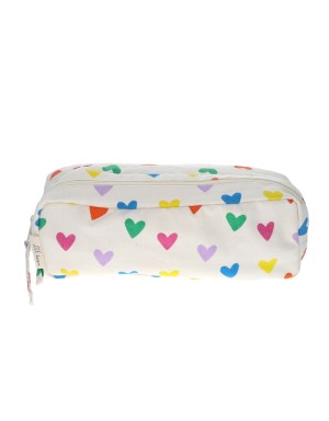 Trousse double zip multicœurs