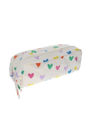 Trousse double zip multicœurs