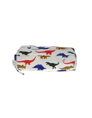 Trousse double zip dino