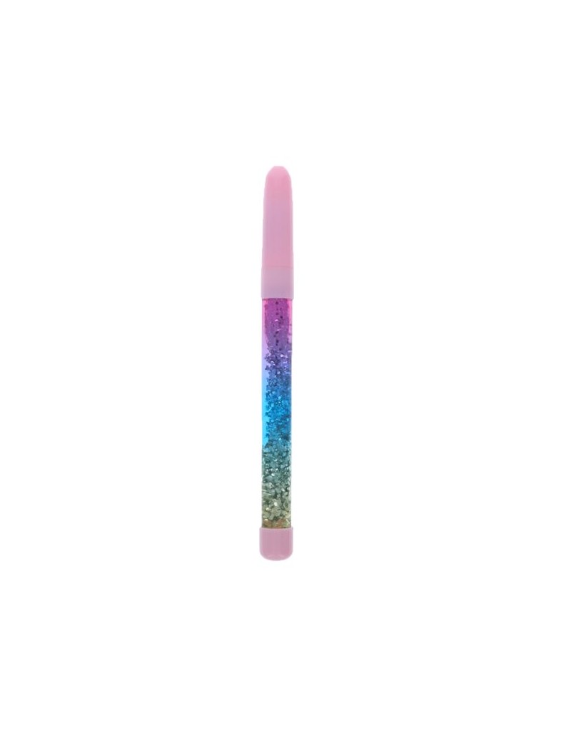 Stylo à paillettes rose