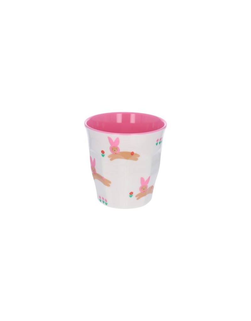 Verre lapin rose