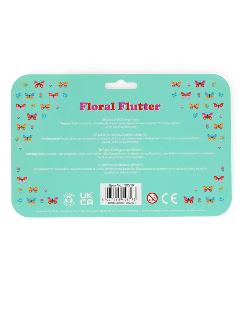 Boucles d'oreilles collantes