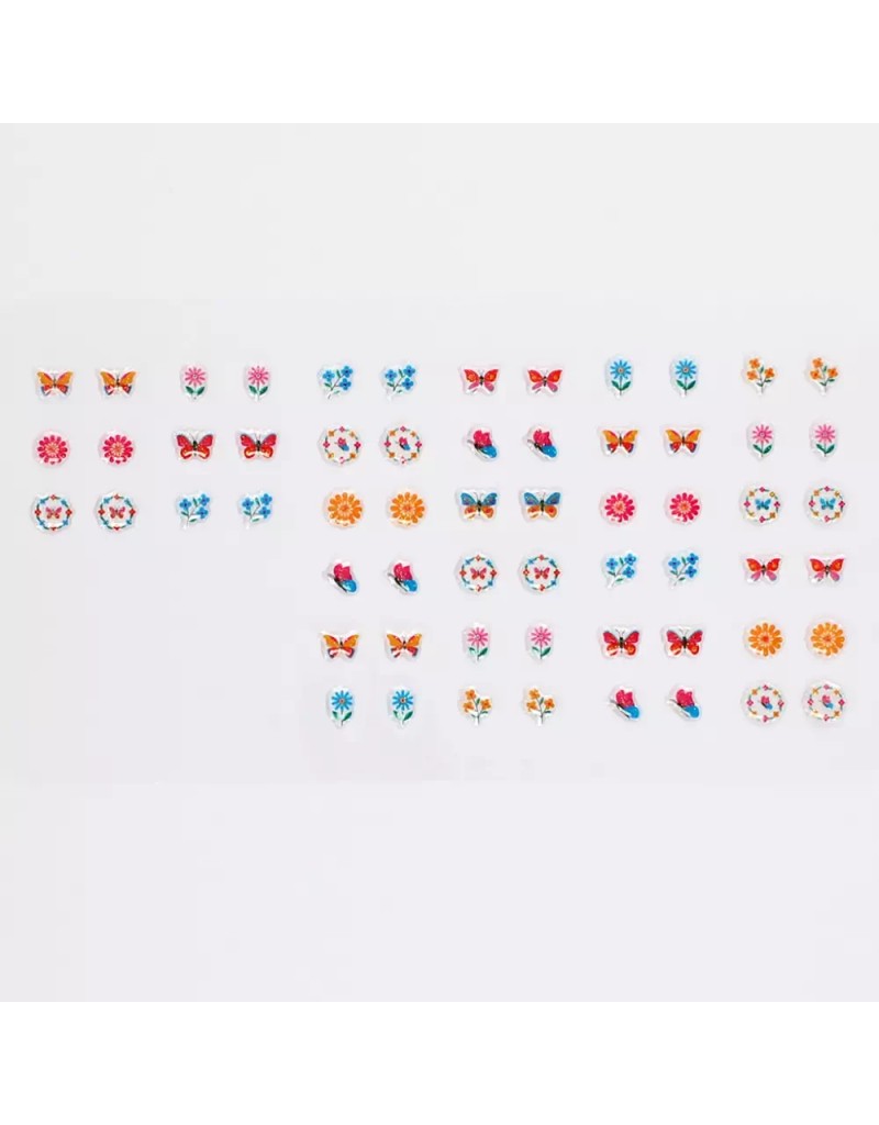 Boucles d'oreilles collantes