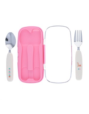 Couverts lapin rose