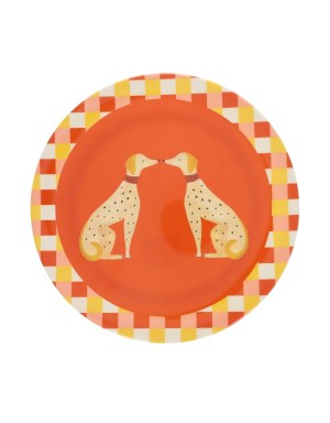 Assiette Olympe orange