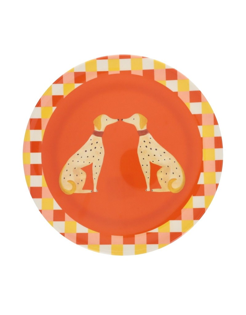 Assiette Olympe orange Assiette Olympe orange