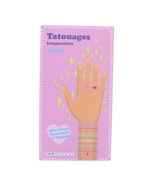 Planches de tatouages "Bijoux Girly"