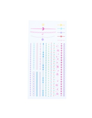 Planches de tatouages "Bijoux Girly"