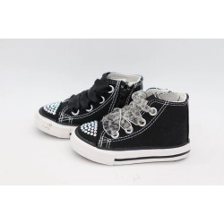 Baskets noires à strass