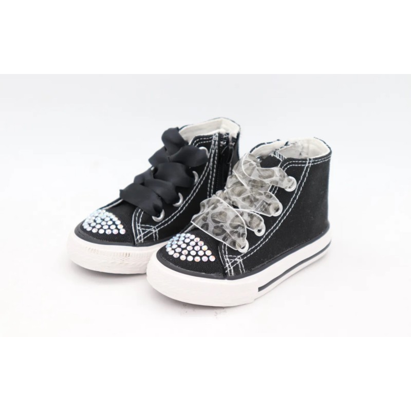 Baskets noires à strass