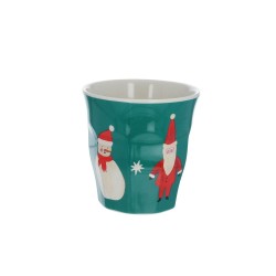 Verre S père noël vert