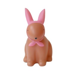 Lampe lapin rose