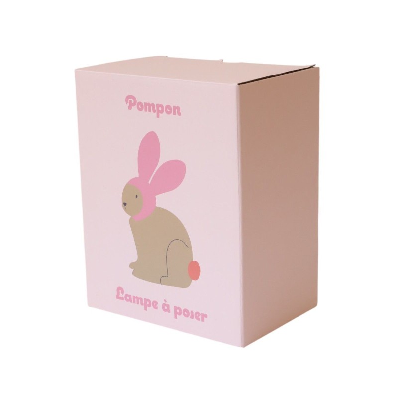 Lampe lapin rose