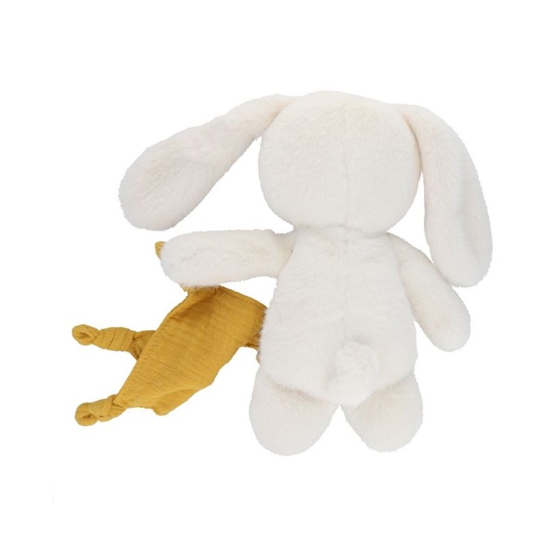 Lapin et son doudou moutarde