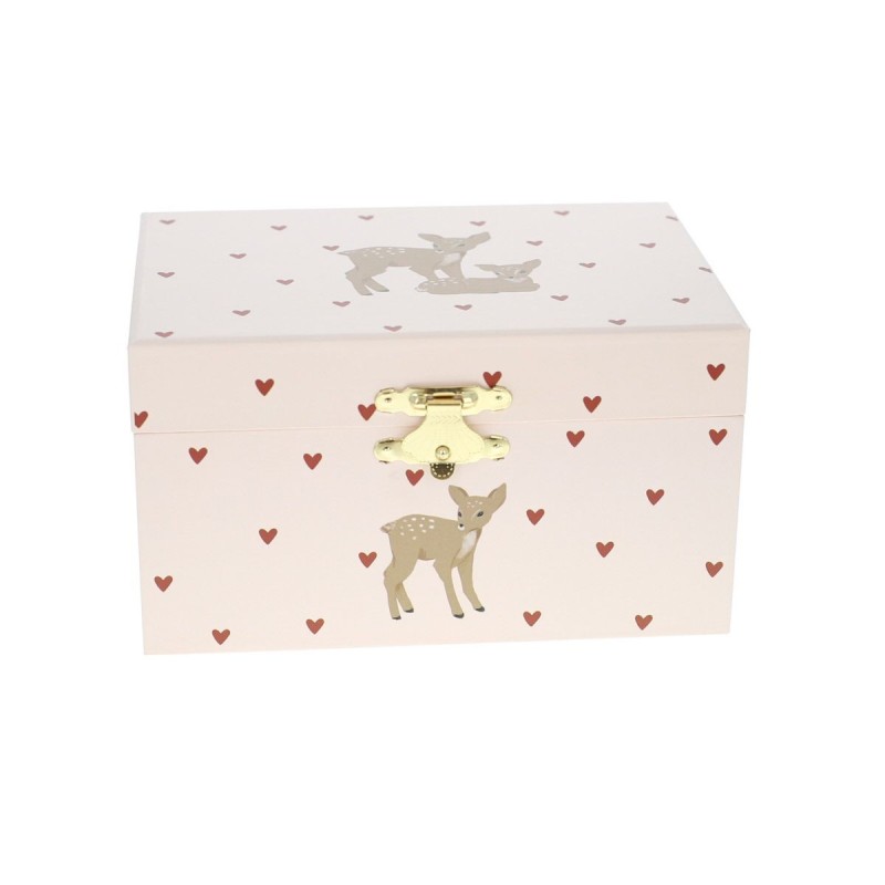 Boite à bijoux musicale biche