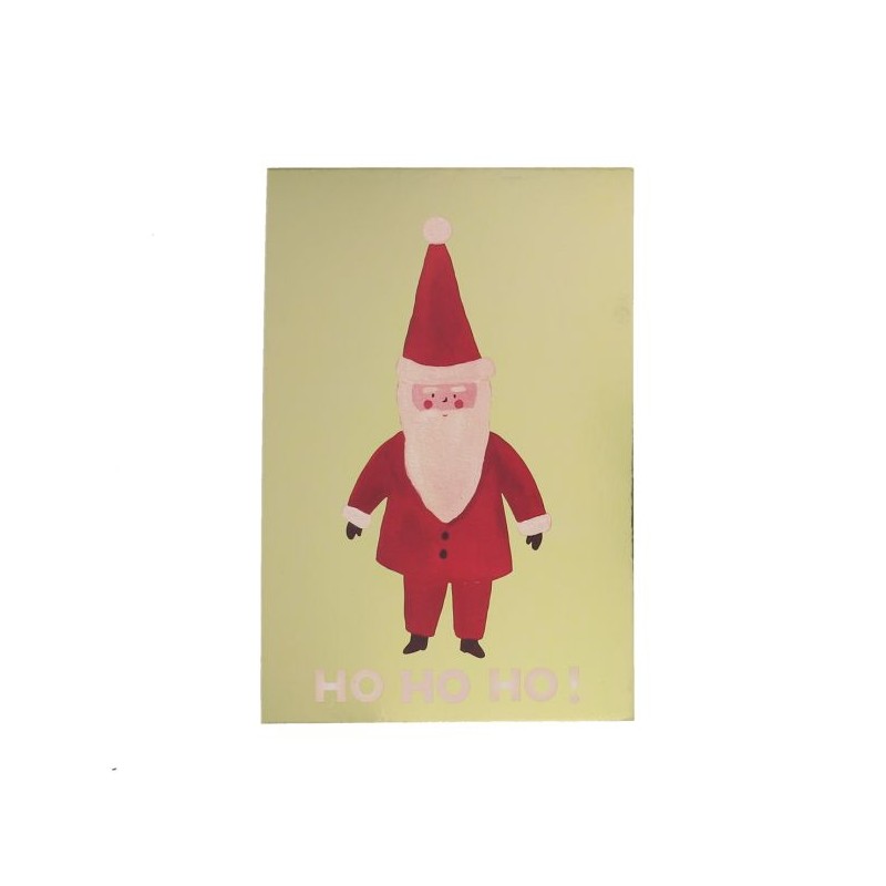 Carte Père Noël doré