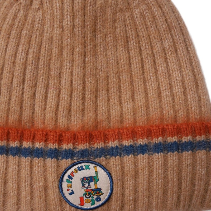 Bonnet tricot beige JOJO