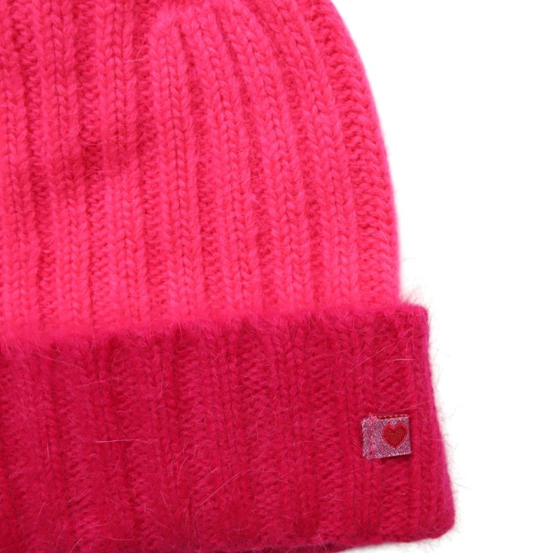 Bonnet rose tricot Aland