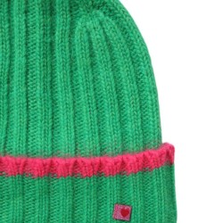 Bonnet vert tricot Aland