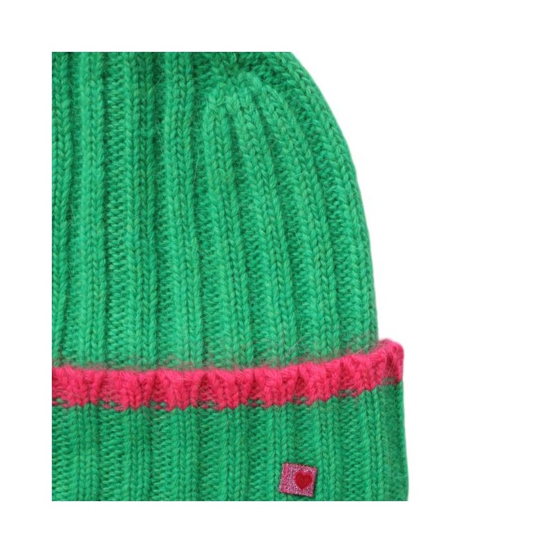 Bonnet vert tricot Aland