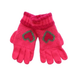 Gants tricot rose Aland