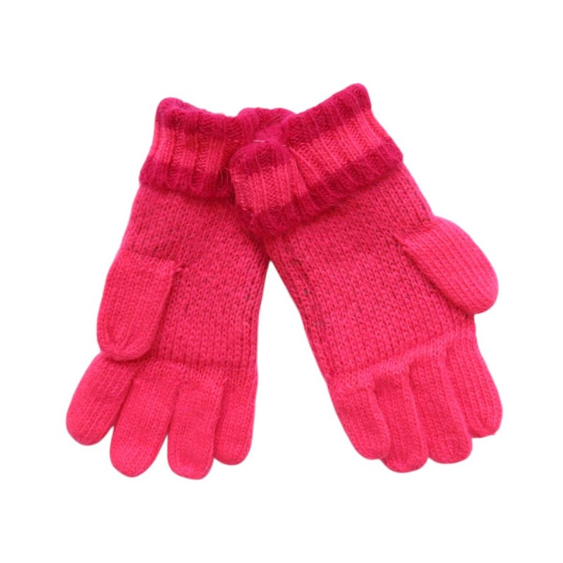 Gants tricot rose Aland