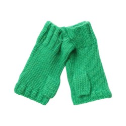 Mitaines vertes tricot Aland