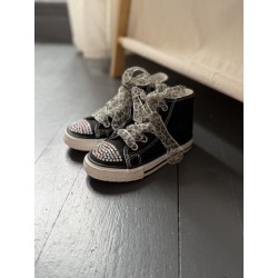 Baskets noires à strass