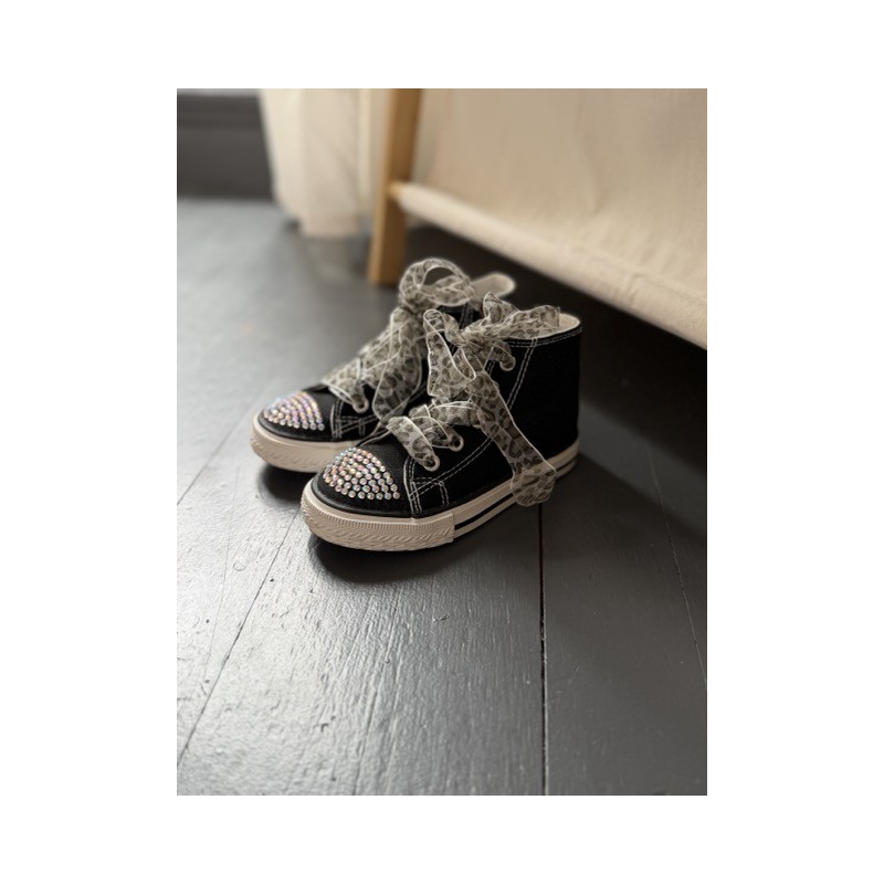 Baskets noires à strass