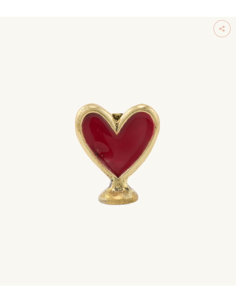 Porte carte cœur rouge