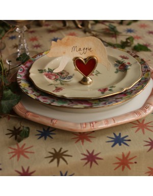 Porte carte cœur rouge