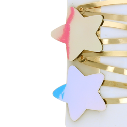 Lot de 4 barrettes étoile