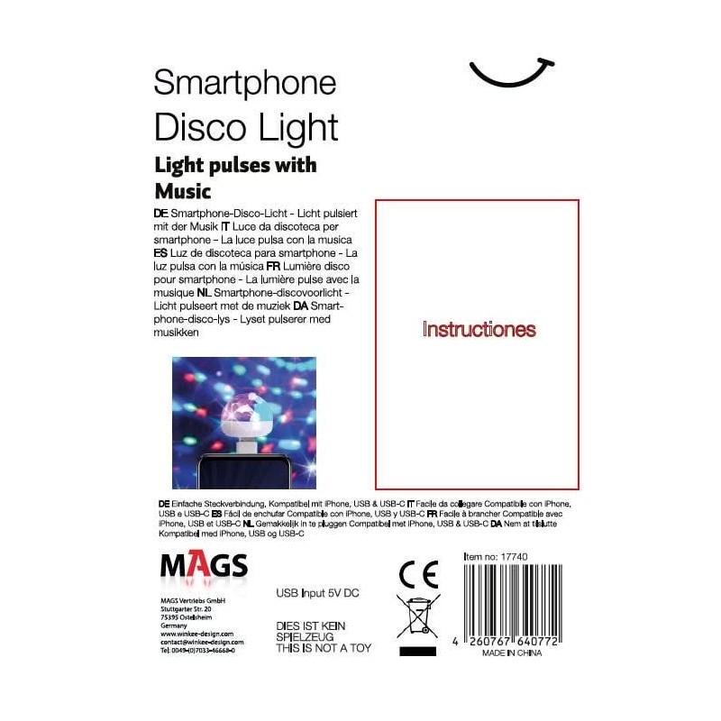 Lampe disco téléphone