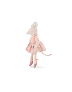 Poupée souris rose (en boîte)