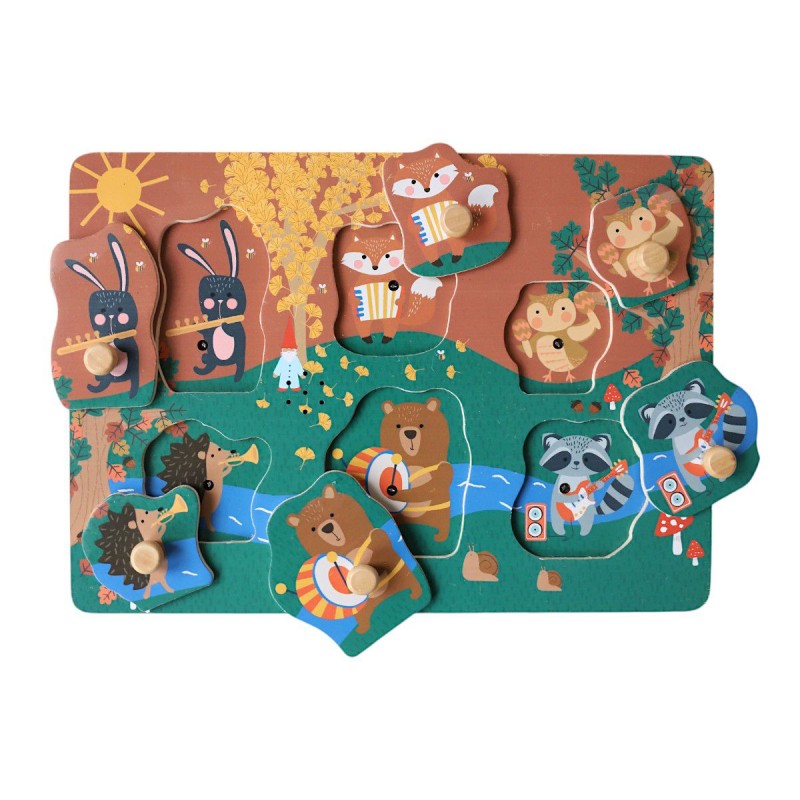 Puzzle sonore animaux