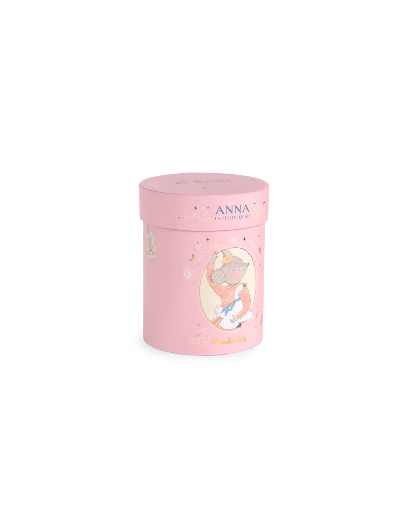 Poupée souris rose (en boîte)