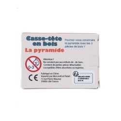 Casse-tête en bois la pyramide