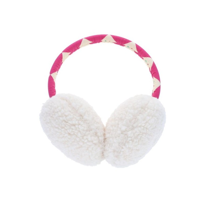 Cache oreilles sherpa fleuri