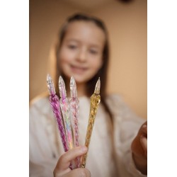 Lot de 4 stylos cristal